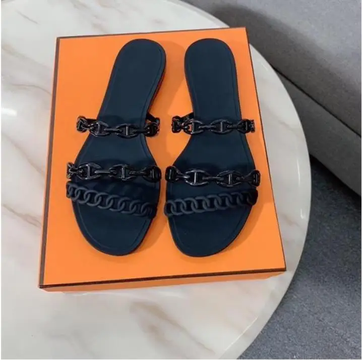 

Brand-name slippers ladies sandals rubber slippers flat shoes slippers party wedding shoes