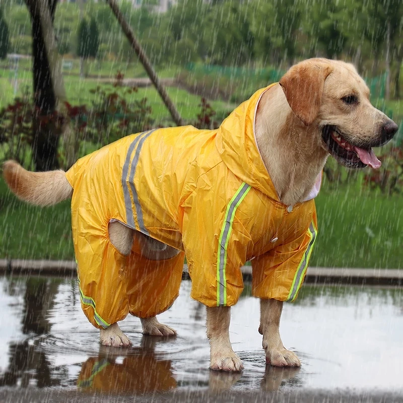 Pets Dog Raincoat Waterproof Reflective Small Large Dogs Rain Coat Waterproof Jacket Fashion Outdoor Breathable Pet Accessories