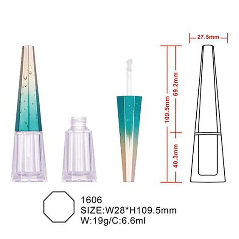 

5Pcs Gloss Lipstick Diamond Shaped Tube Lip Bottles DIY Lipgloss Tube Empty Lip