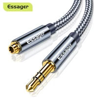 essager headphone extension cable jack 3 5mm audio aux cable 3 5 mm female splitter speaker extender cord for earphone adapter