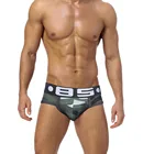 Трусы-брифы мужские сетчатые, пикантное нижнее белье, джоки, камуфляжные трусы, бикини, нижнее белье