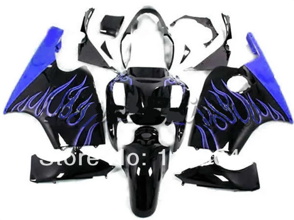 

100%NEW Blue Flame Black Fairing Kits FOR KAWASAKI NINJA ZX12R 00-01 ZX 12R 00 01 ZX-12R 00-01 ZX 12R 2000 2001 Body #T6AV2V