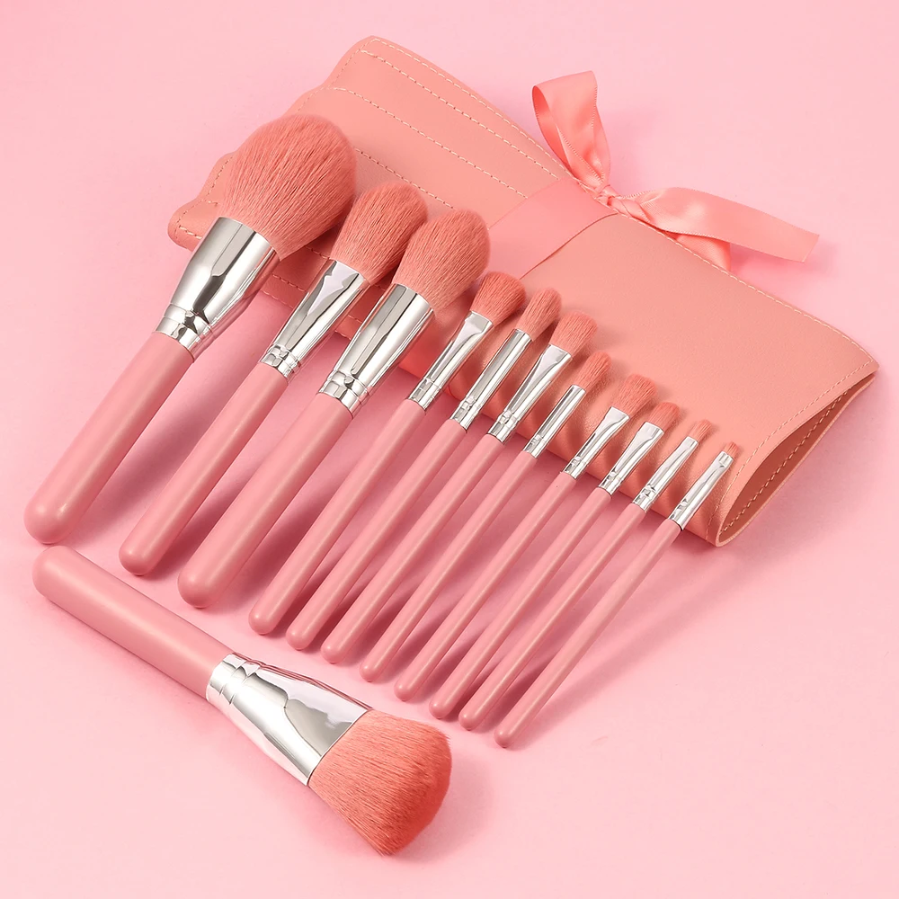 12 шт. деревянная основа смешение Косметика для бровей теней кисти инструменты