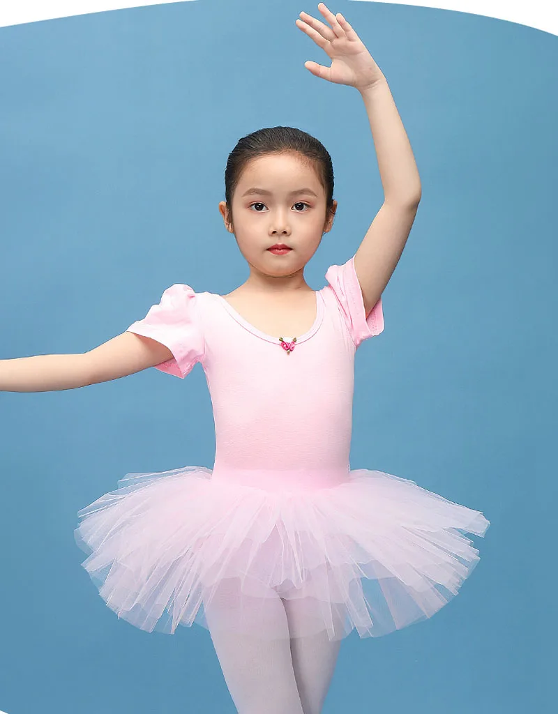 

Балетное тренировочное платье, Детский костюм для йоги, китайская балетная юбка для девочек, женские танцевальные костюмы, трикотажная юбк...