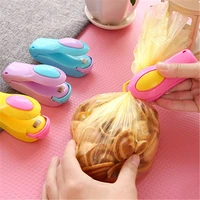 portable plastic bag clips handheld mini electric heat sealing machine impulse sealer seal packing work with battery