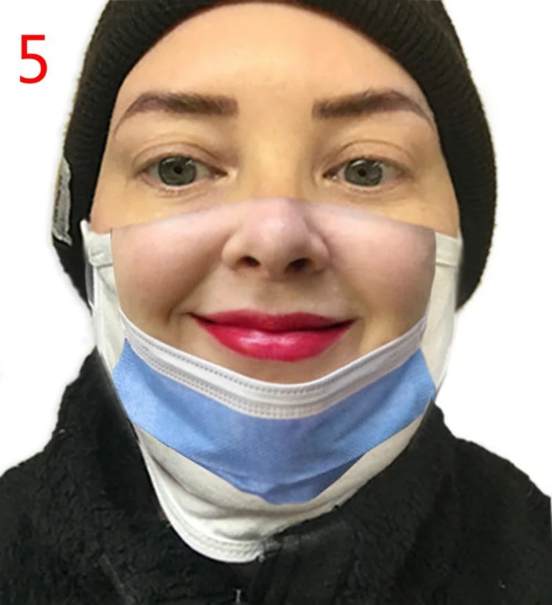 

Модная забавная маска для женщин и мужчин, Пыленепроницаемая тканевая дизайнерская маска с принтом, маски для взрослых, моющаяся маска, тка...