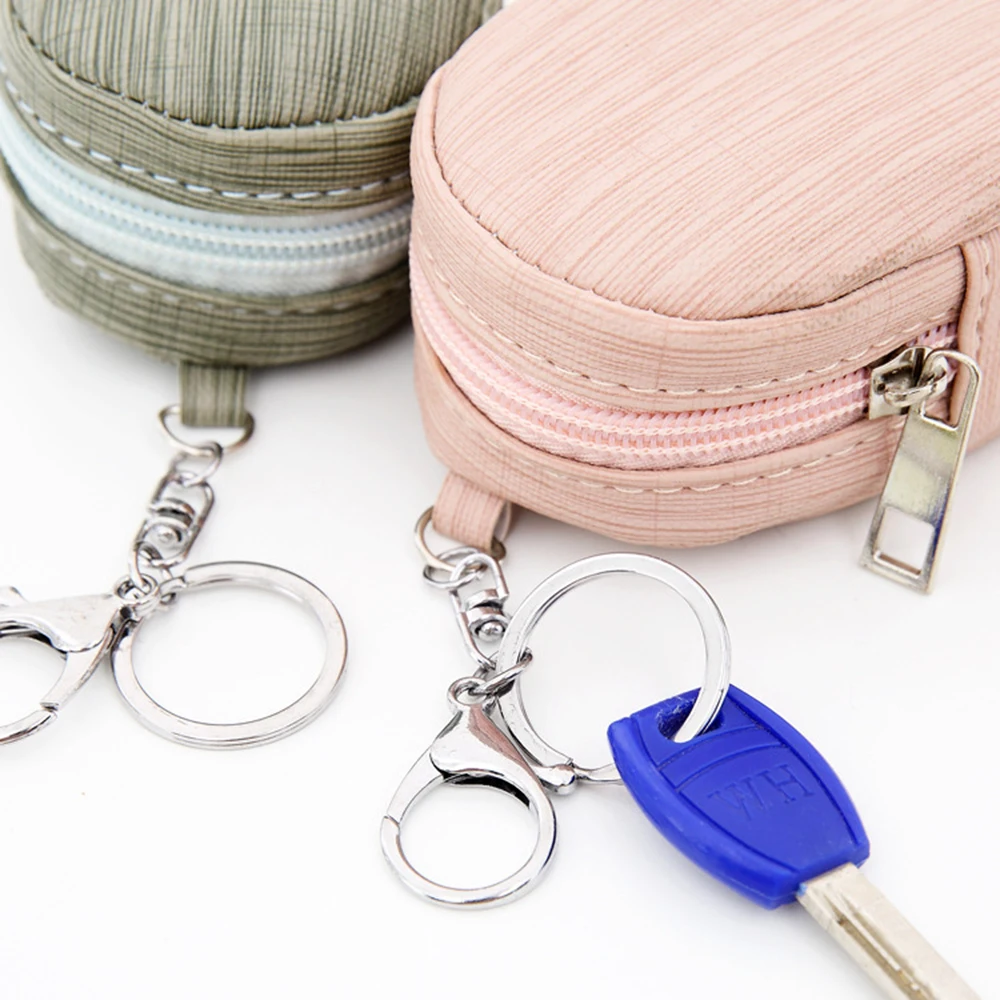 1pcs New Fashion Women Girls Mini PU Backpack Coin Bag Wallet Hand Pouch Purse Key Chain Keyring High Quality For Girl|Кошельки для