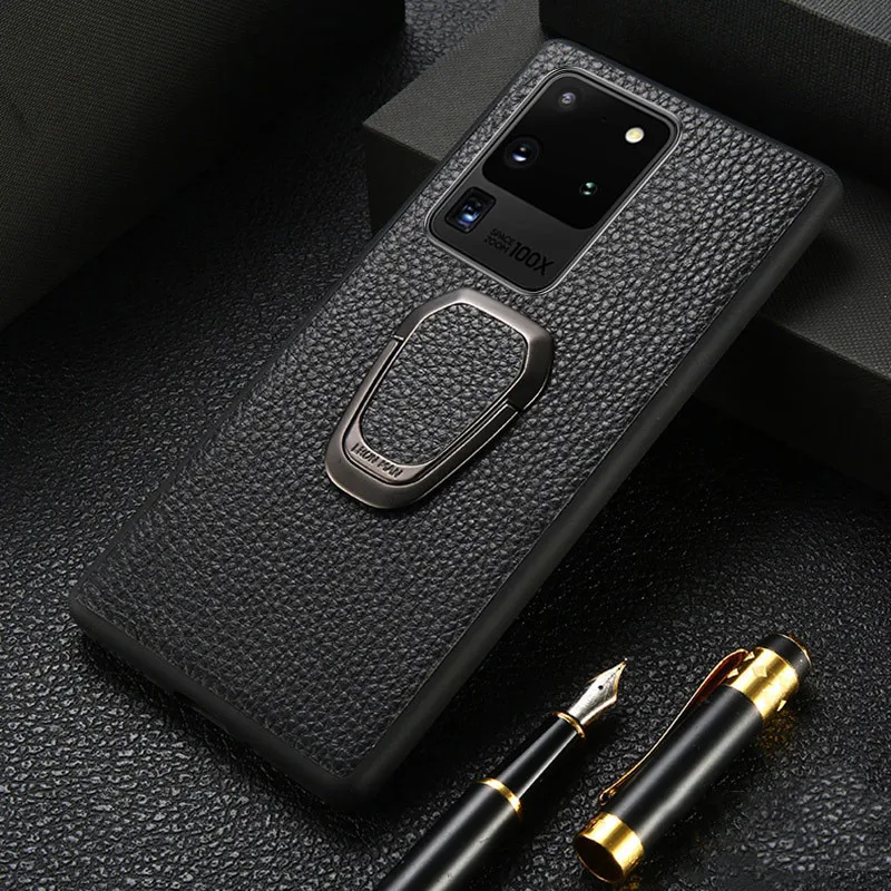 

Magnetic Genuine Leather Phone Case For Samsung Note 20 S20 Ultra S20 Plus A71 A51 A30 A50 A70 Note 10 Plus S20 Shockproof Coque