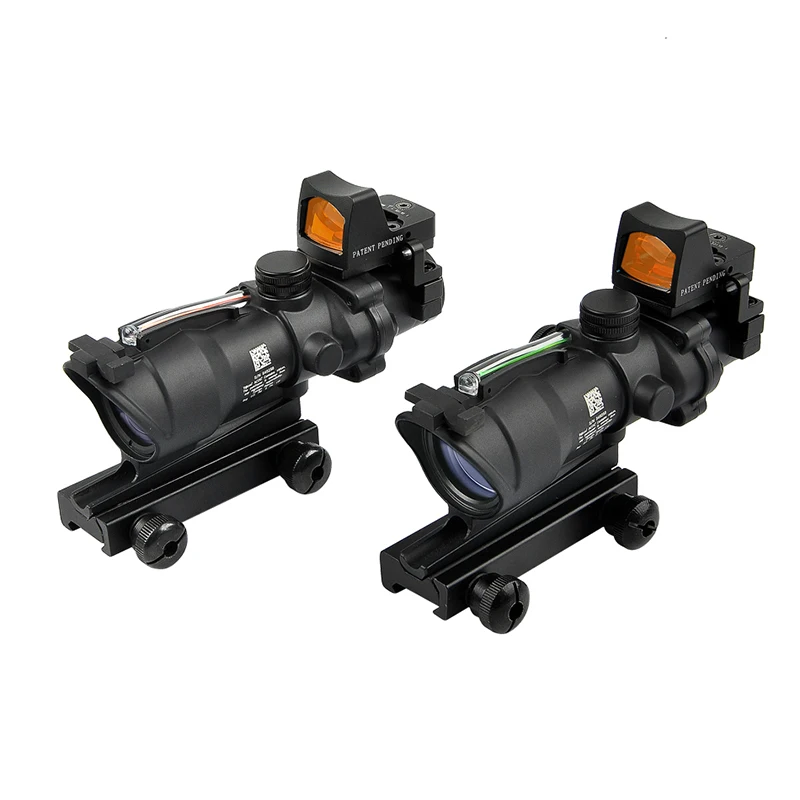 Оптический Прицел ACOG 4X32 5x35 тактический охотничий прицел с красной и зеленой