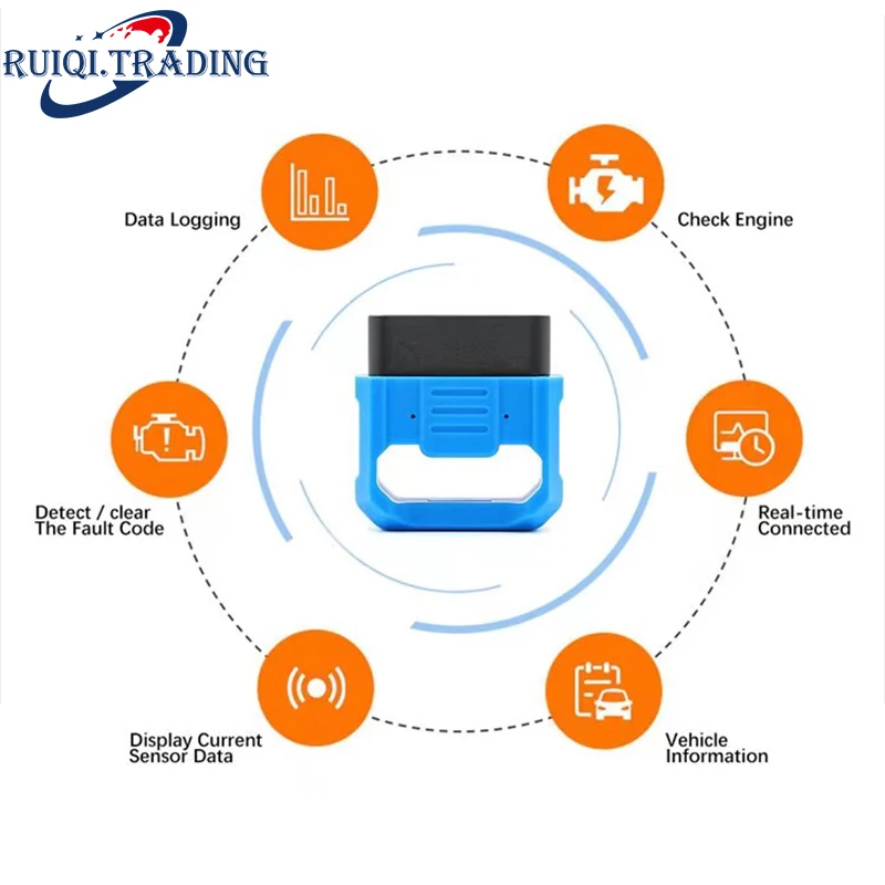 ELM327 OBD2 автомобильный диагностический инструмент ELM 327 V2.2 сканер Bluetooth 5 0 OBDII OBD 2