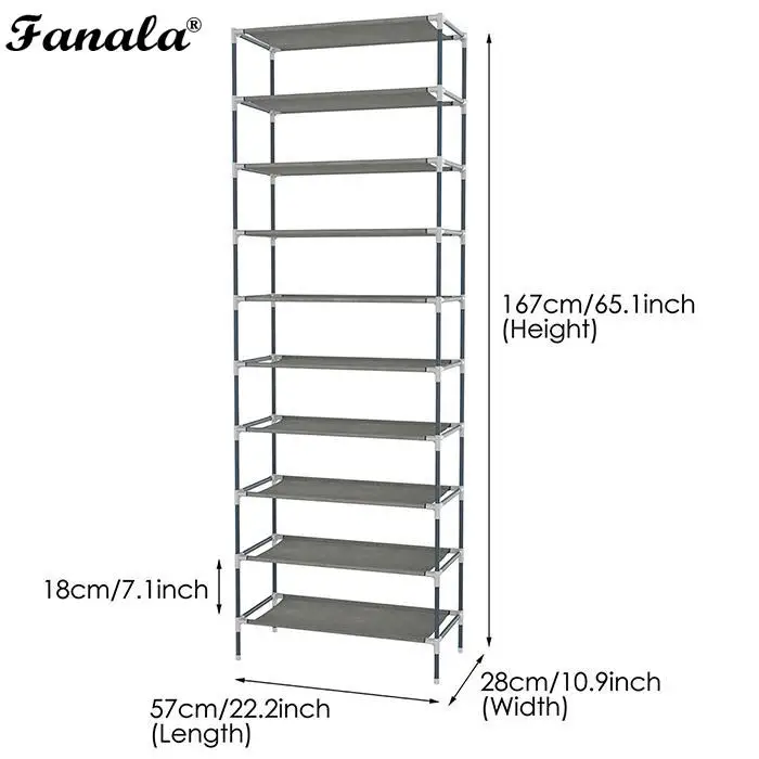 Многофункциональные 10 ярусные стеллажи для обуви Полка Шкаф большие