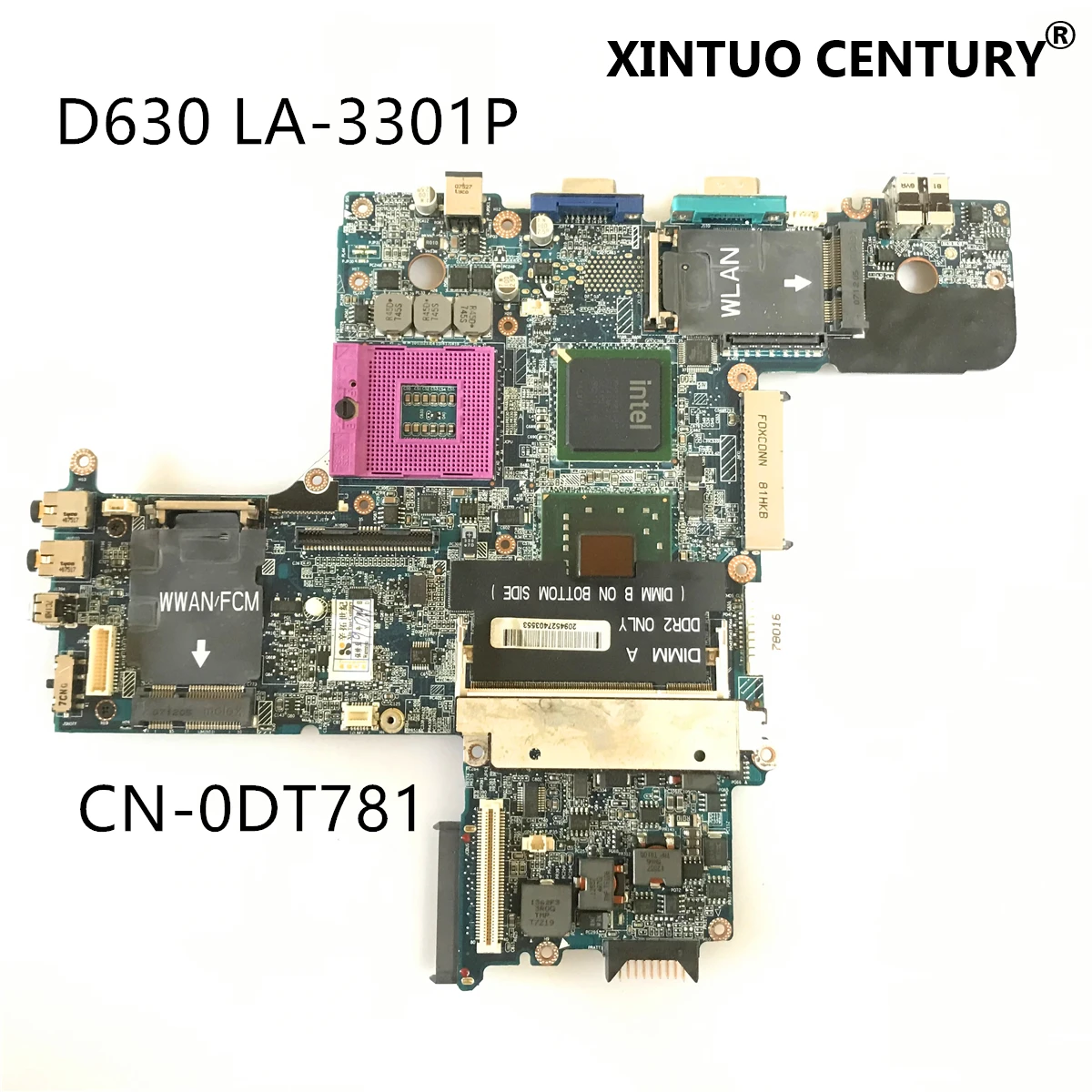 

CN-0DT781 0DT781 DT781 для Dell Latitude D630 PP18L Материнская плата ноутбука LA-3301P GM965 DDR2 100% тестирование работы