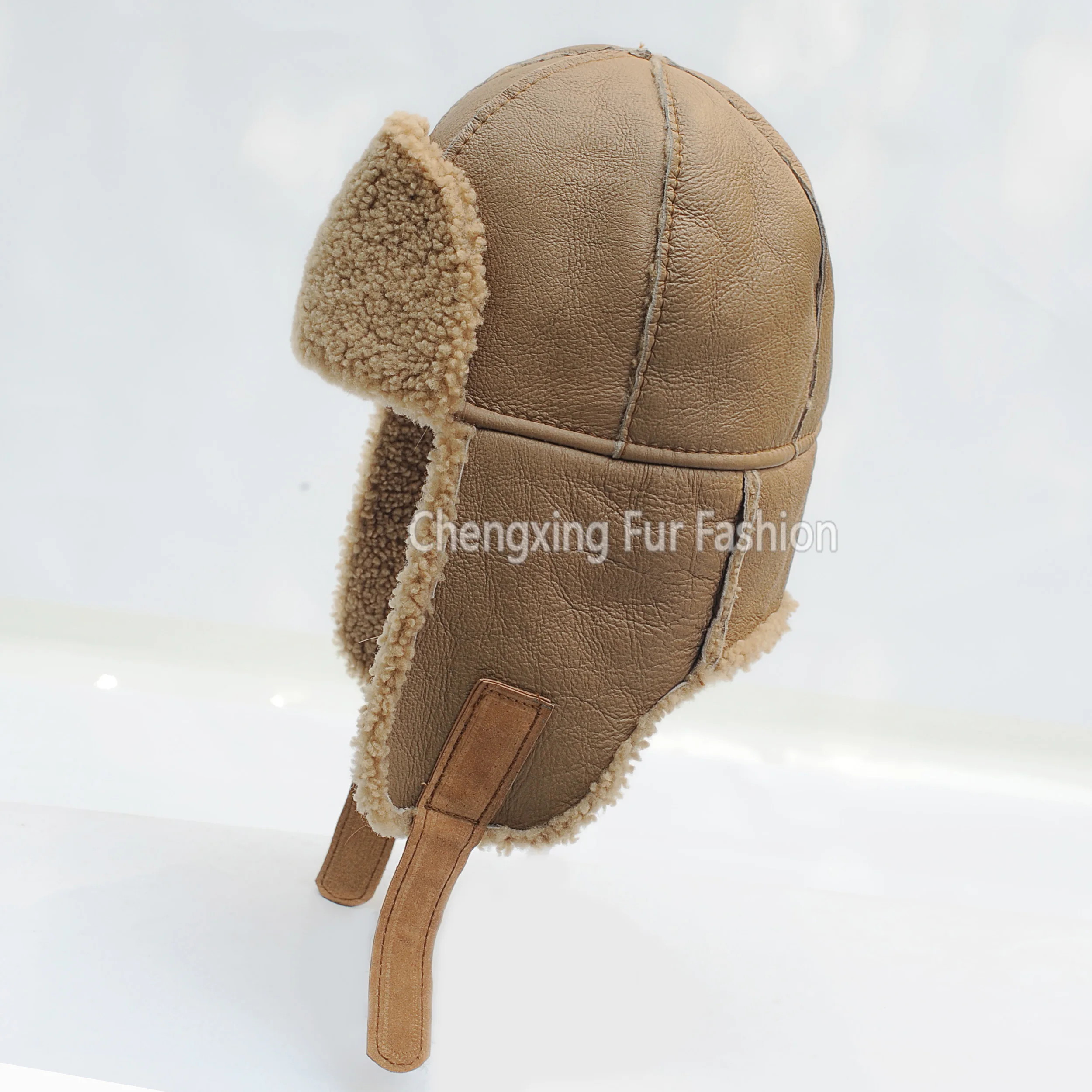 CX-C-265H Европейский шапки-ушанки дизайн унисекс Кепки натуральная Стрижки Овчины