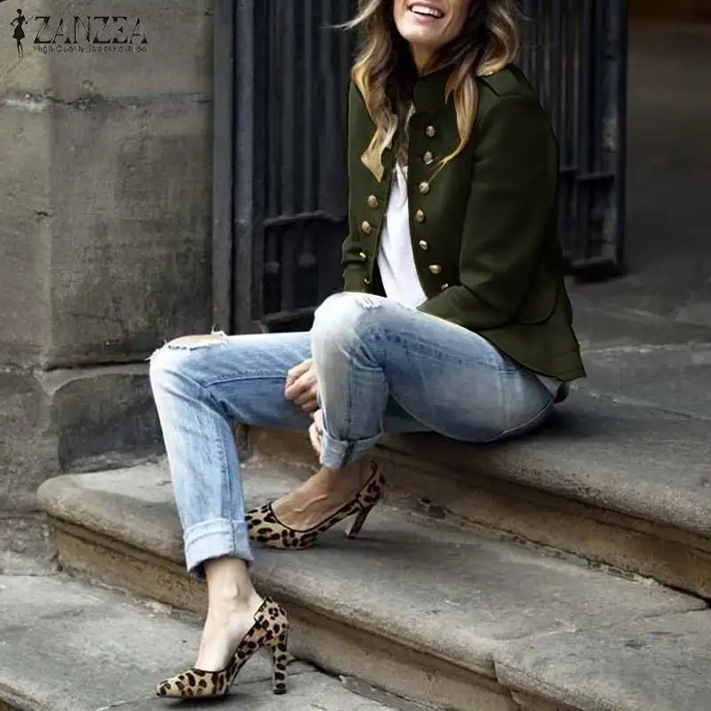 2021 пальто для женщин верхняя одежда с длинными рукавами воротником-стойкой и