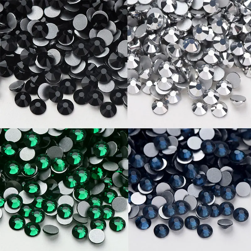 

Rhinestone Nails / Non Hotfix Flatback Rhinestones for Nails Diy Rhinestones Flat Back Glass Stone Nails Art Decorations Strass