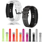 Подходит для Samsung Gear Fit 2 Profit 2 SM-R360R365 роскошный силиконовый сменный ремешок для смарт-часов с металлической пряжкой