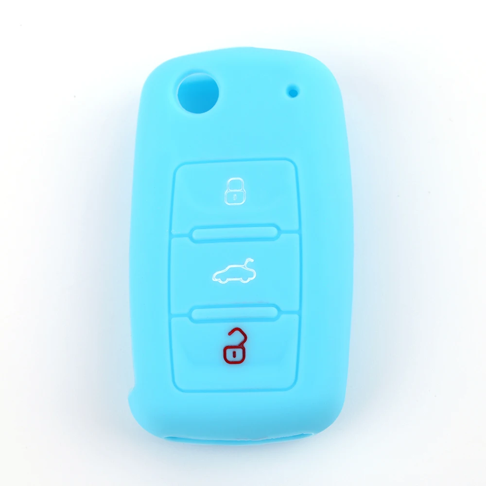 Универсальный высококачественный силиконовый чехол для ключа автомобиля golf 4 5
