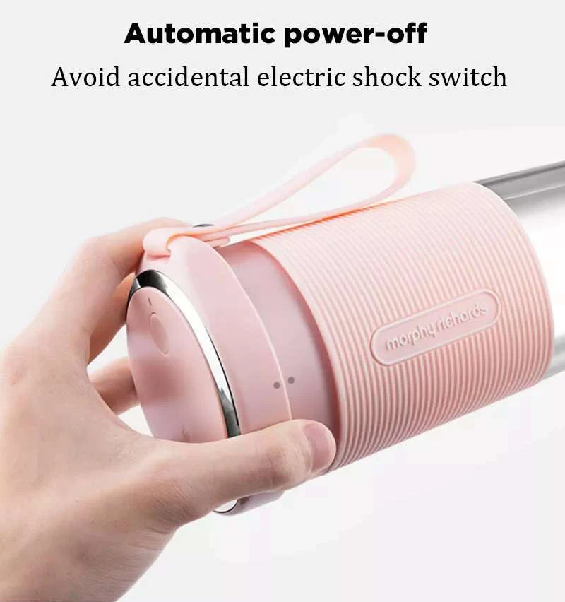 XIAOMI MIJIA Morphy фруктовая чашка, маленький портативный блендер, электрическая кухонная соковыжималка, миксер, Кухонный комбайн, 300 мл, зарядка, 40 секунд, быстрая