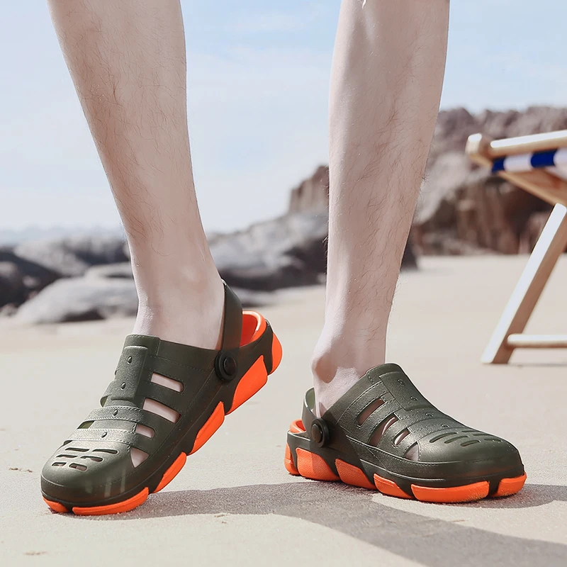 Мужские Пляжные шлепанцы для сада и пляжа Классические сандалии плавания