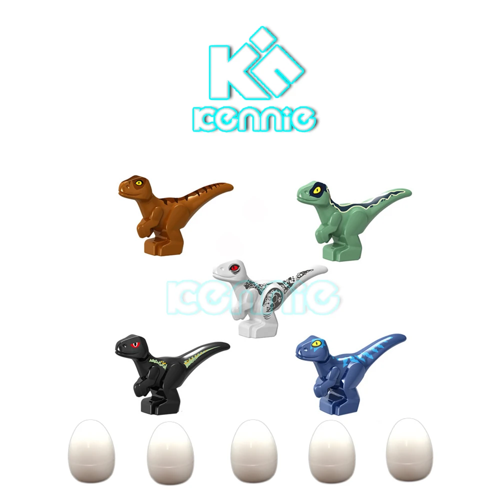 10 шт./лот Kennie DIY MOC Парк Юрского периода Динозавр строительные блоки совместимы с