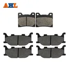 Передние и задние тормозные колодки AHL для мотоцикла YAMAHA XVS 1100 V-Star Custom  Classic  Silverado 1999-2007, черная тормозная колодка