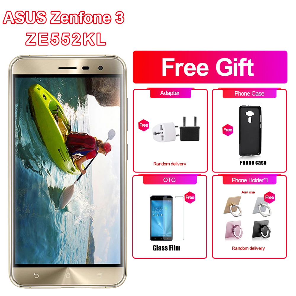 Asus Zenfone 3 ZE552KL смартфон с 5 дюймовым дисплеем восьмиядерным процессором Snapdragon625 ОЗУ