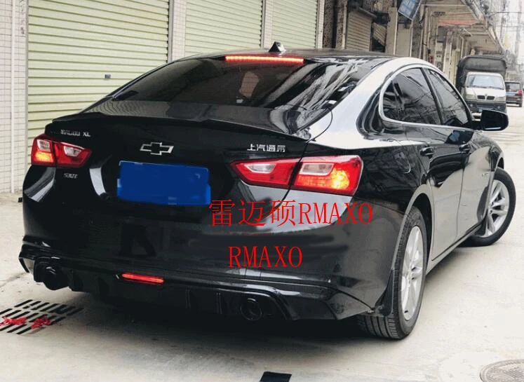 Для Malibu XL спойлер 2016-2018 ack ABS Материал заднее крыло автомобиля Цвет задний для