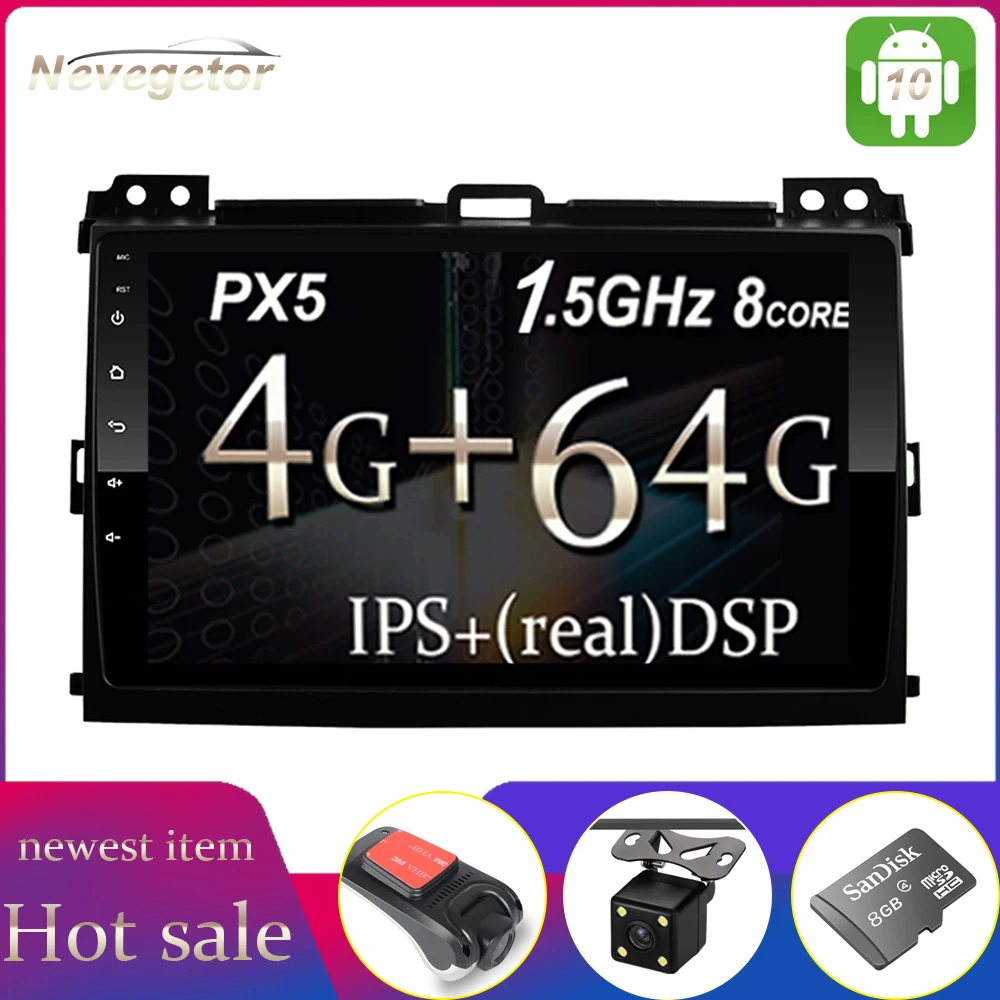 Автомагнитола на Android 10 с GPS навигацией Wi Fi мультимедийным проигрывателем для Toyota