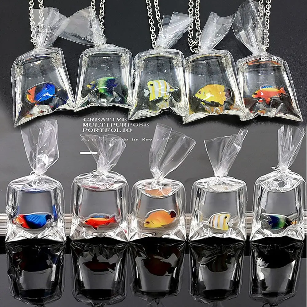 Прозрачная сумка для воды Подвески изготовления женских и мужских подвесок