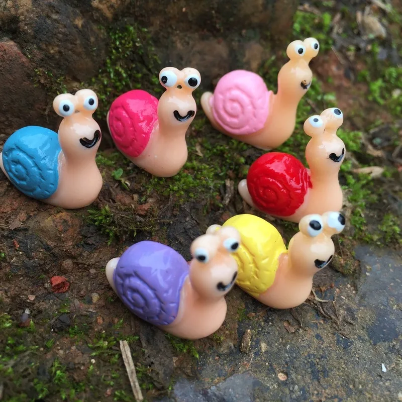 1/3/5 шт Мини милый с большими глазами Улитка Фея садовые миниатюры украшение
