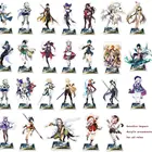 Люминесцентный светильник для косплея Genshin Impact, янтарная Лиза, разбавитель, Кли, Сяо, Ци нингуан, акриловые украшения для стола, прикроватная декоративная подставка, подарок