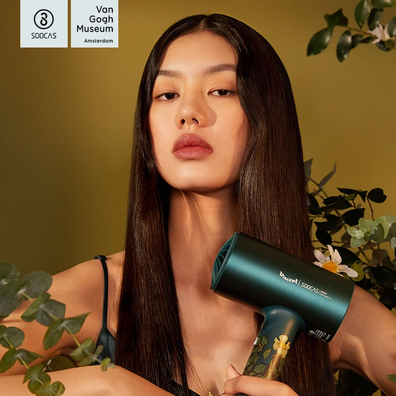 SOOCAS Van Gogh H3S Профессиональный отрицательный ионизирующий фен 1800 Вт горячий