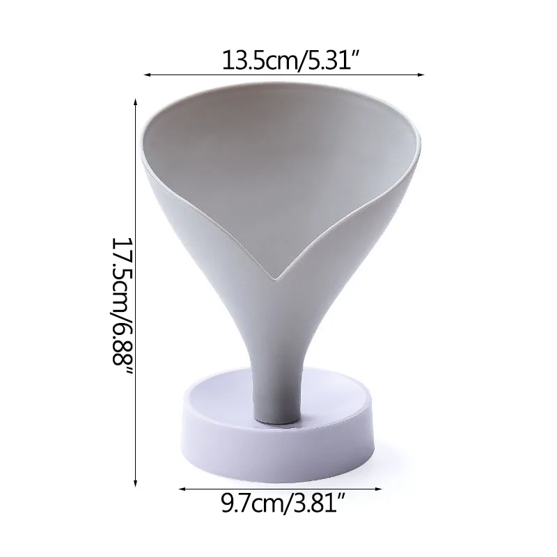 

Kitchen Creative Cute Drain Rack Funnel Storage Sink Organizer Storage Organizer Chopstick Holder Household Fruit Baskets