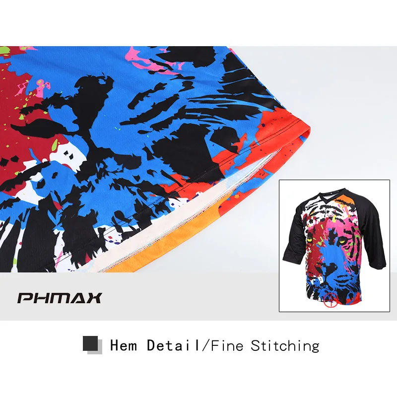 PHMAX велосипедная одежда спортивные майки дышащая быстросохнущая рубашка DH