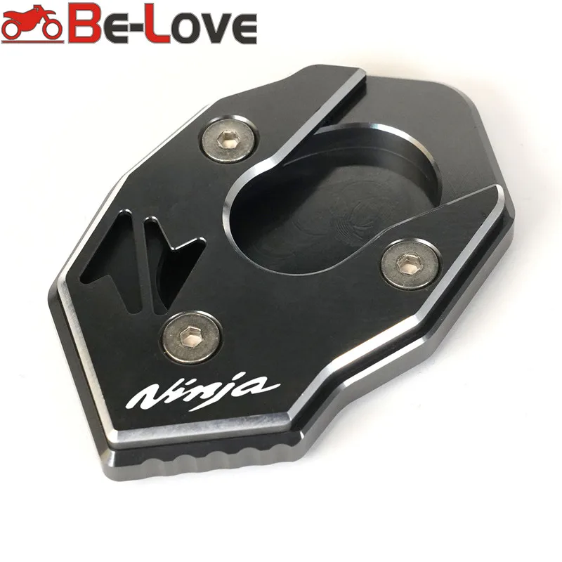 Foot Side Stand For KAWASAKI NINJA 250 300 650 1000 ER6F ER4F ZX6R ZX10R Motorcycle Enlarge Plate Kickstand Extension | Автомобили и