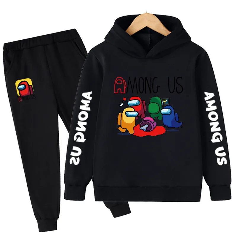

2021 Children's Among Us Clothes Sets Boys Hoodies And Pants 2 Pieces Clothing Sets Children's Clothing Baby Video Game Clothes