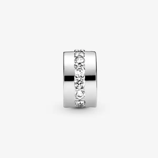 Подходит к оригиналу Pandora браслет с шармами 925 пробы серебро белый циркон Сияющий