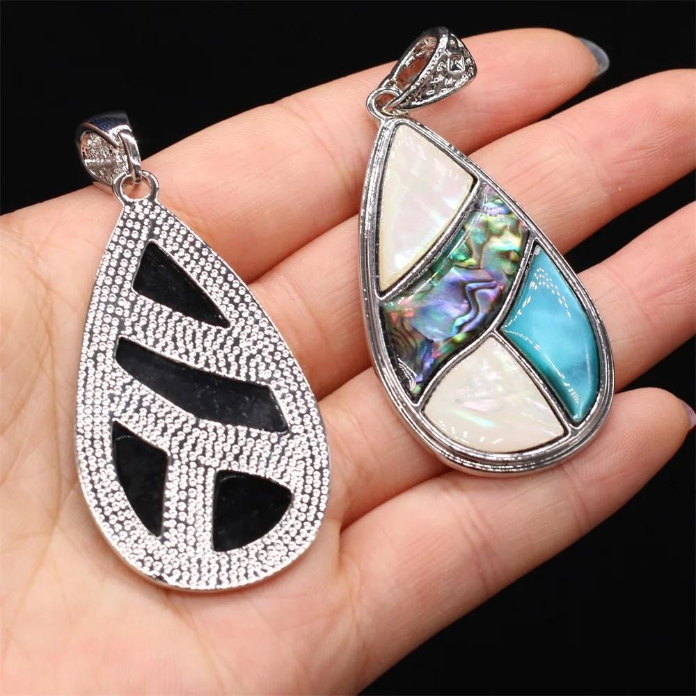 

New Style Natural Shell Pendant Drop-Shaped Charms For Jewelry Making DIY Necklace Anklet Accessory