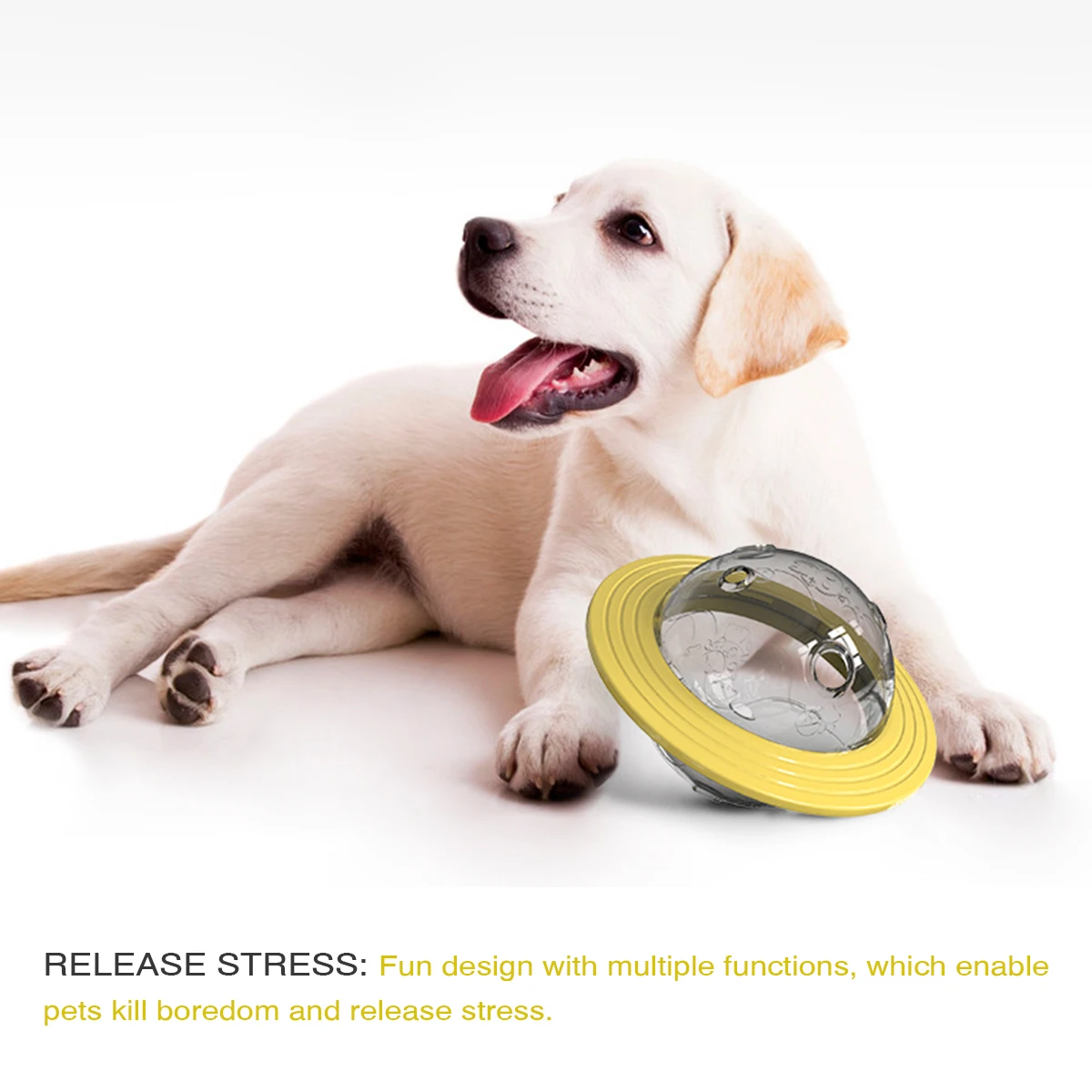 

Pet Cat Dog Interactive Toys Treat Ball Food Dispensing Puzzle Toy For Dogs Playing Chasing Chewing Pet Products Accessory Sale