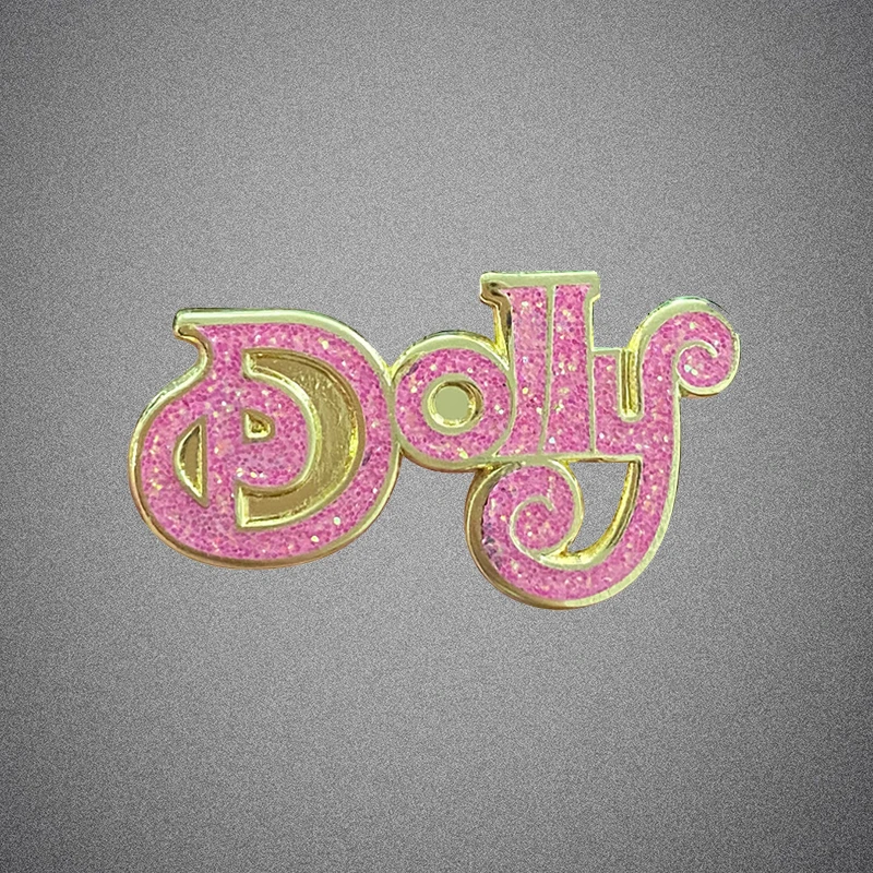 Брошь Dolly Parton розовая блестящая булавка бижутерия в стиле кантри арт-подарок -