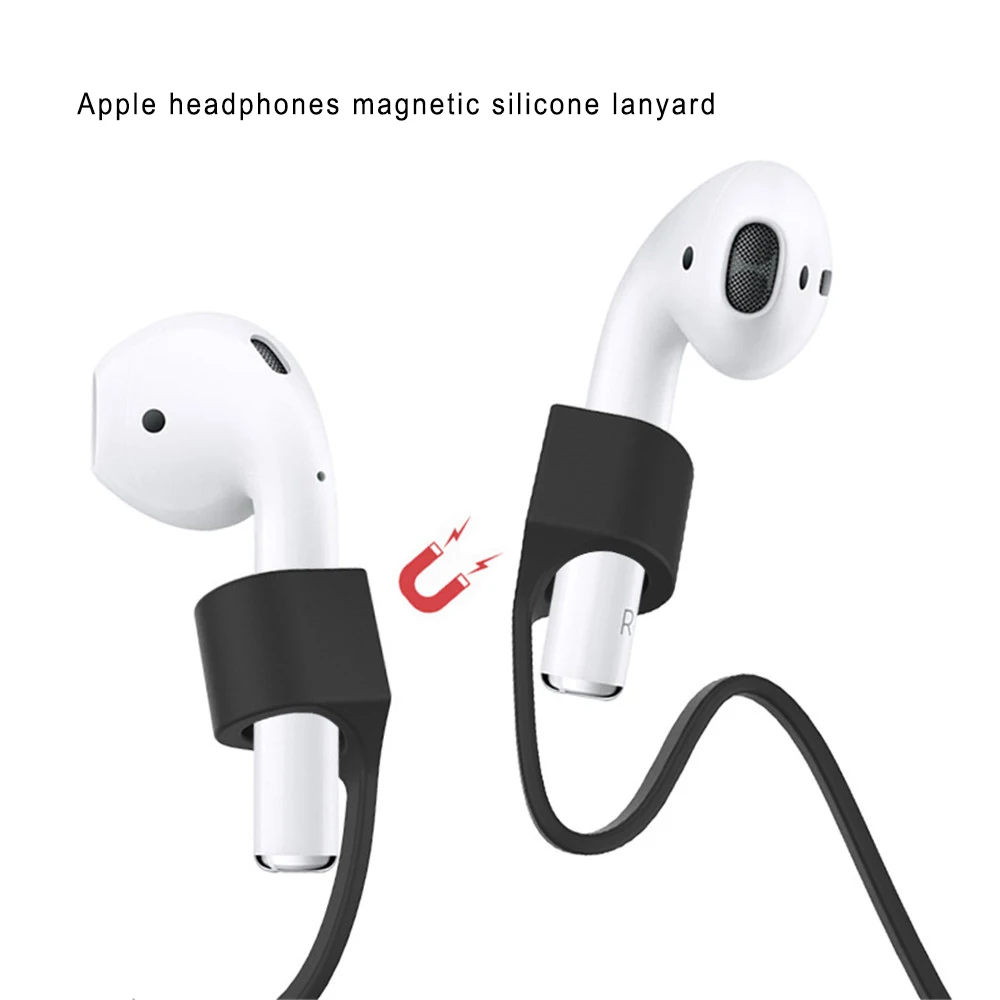 Магнитный Анти потеря веревки для Airpods беспроводной гарнитуры Bluetooth Силиконовый