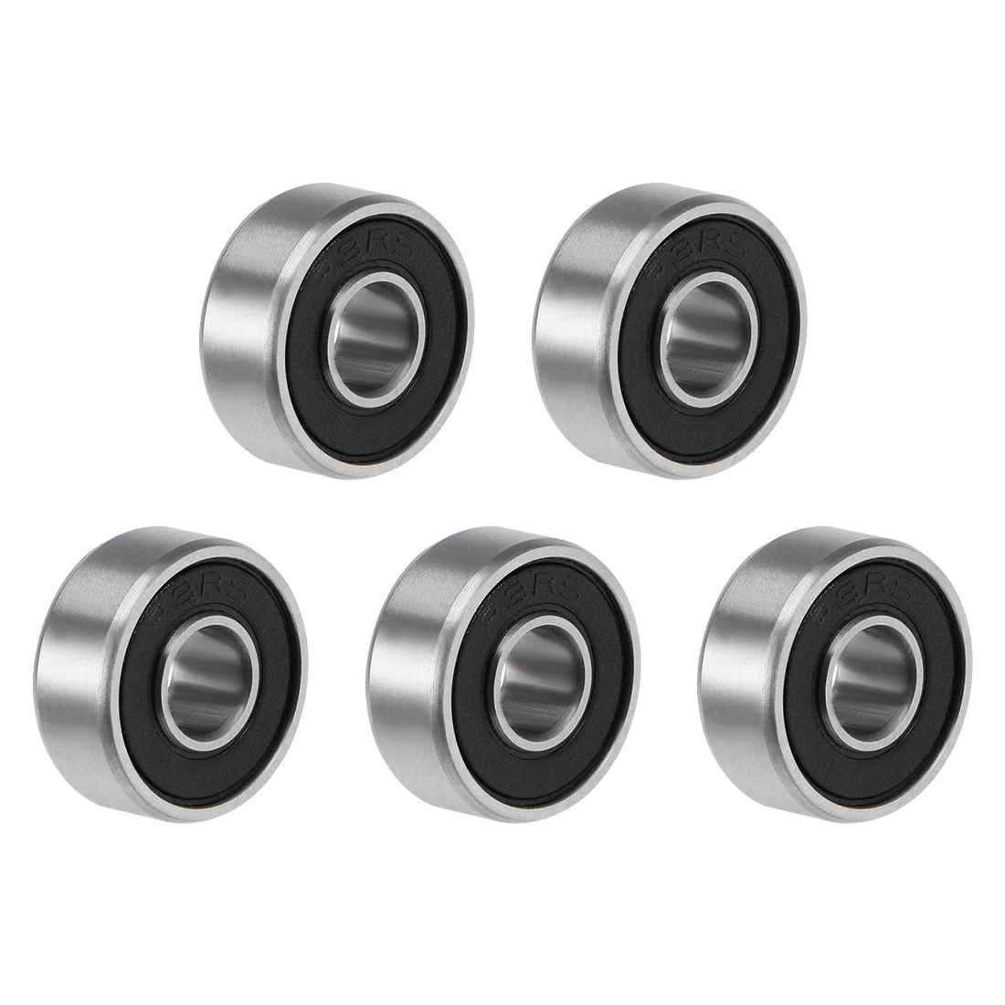 

uxcell R3-2RS Ball Bearing 3/16"x1/2"x10/51" Double Sealed ABEC-3 Bearings 5pcs
