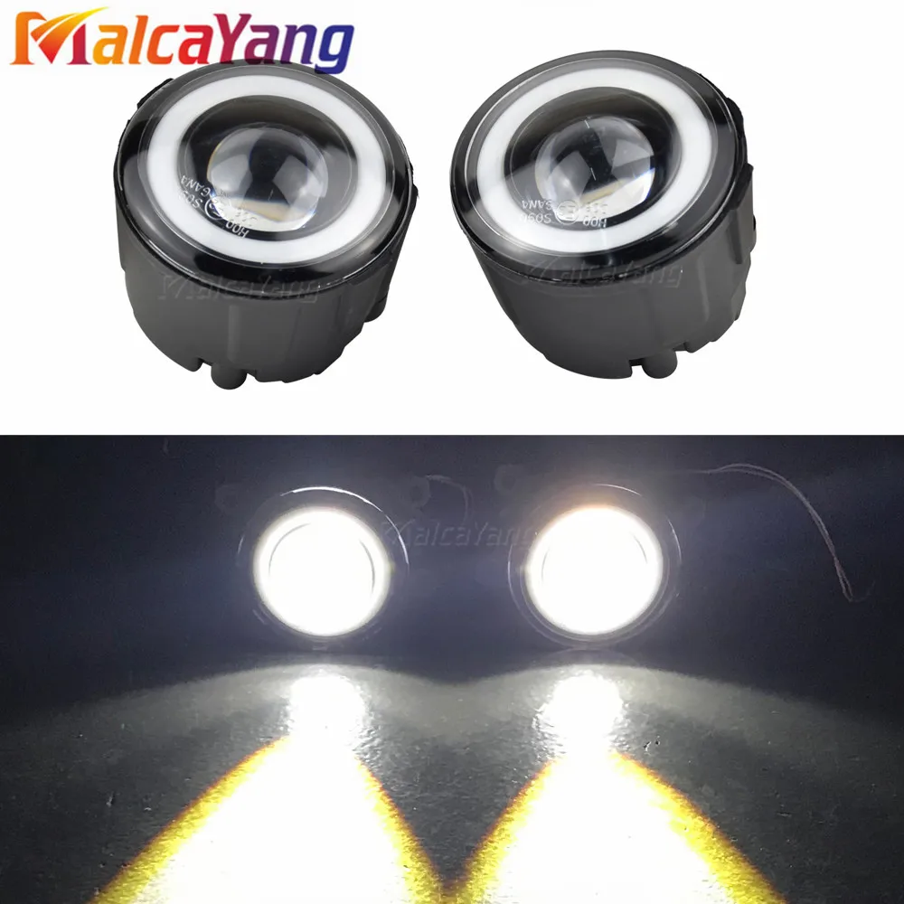 2x Angel противотуманный фонарь в сборе мощный светодиодный светильник для Nissan Tiida