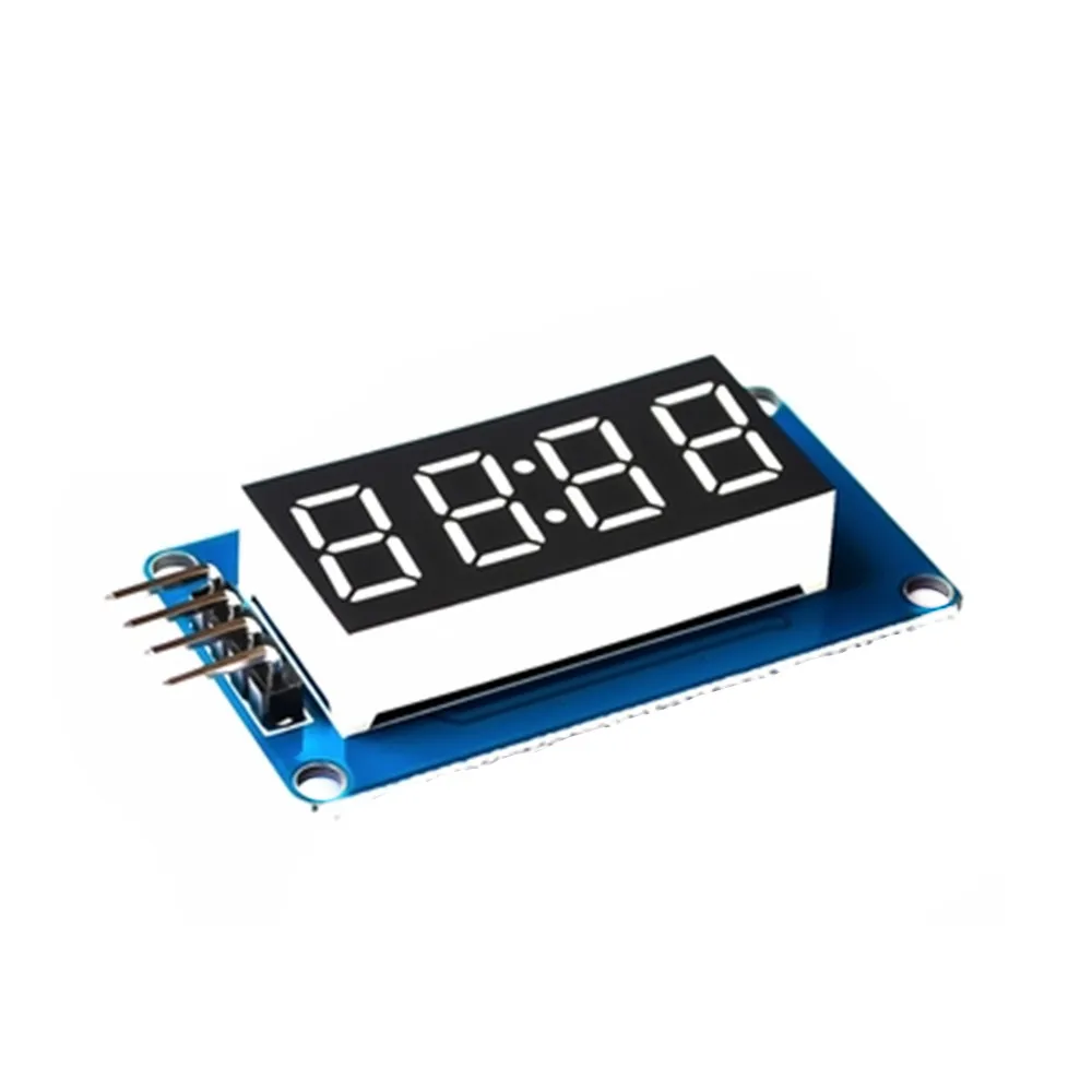 Светодиодный модуль с 4-значным цифровым трубным дисплеем регулируемая яркость