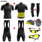 Комплект для триатлона мужской, большая летняя велоодежда, майка с защитой от УФ излучения, одежда для горного велосипеда