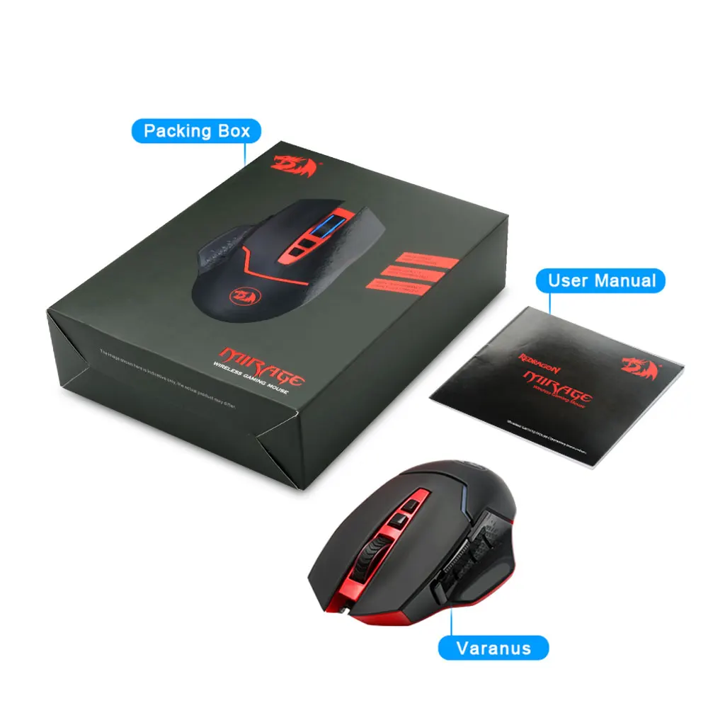 Мышь игровая Redragon MIRAGE M690 2 4 ГГц 8 кнопок 4800DPI | Компьютеры и офис