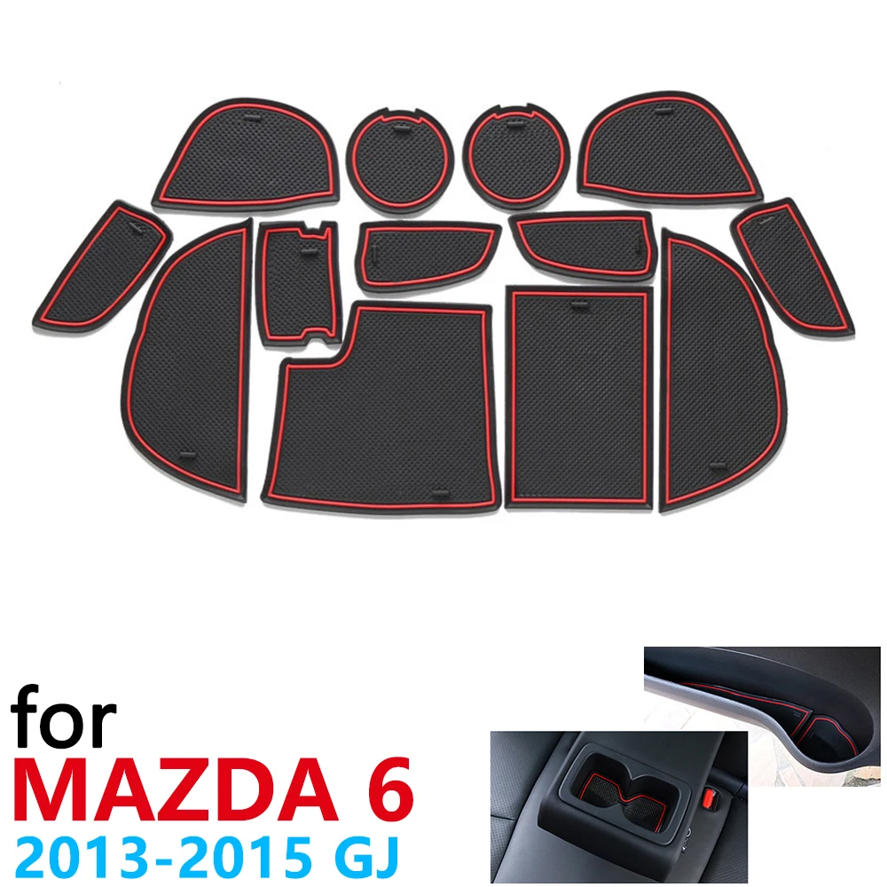 Противоскользящий резиновый коврик для подстаканника дверной паз Mazda 6 2013 2014 2015 GJ