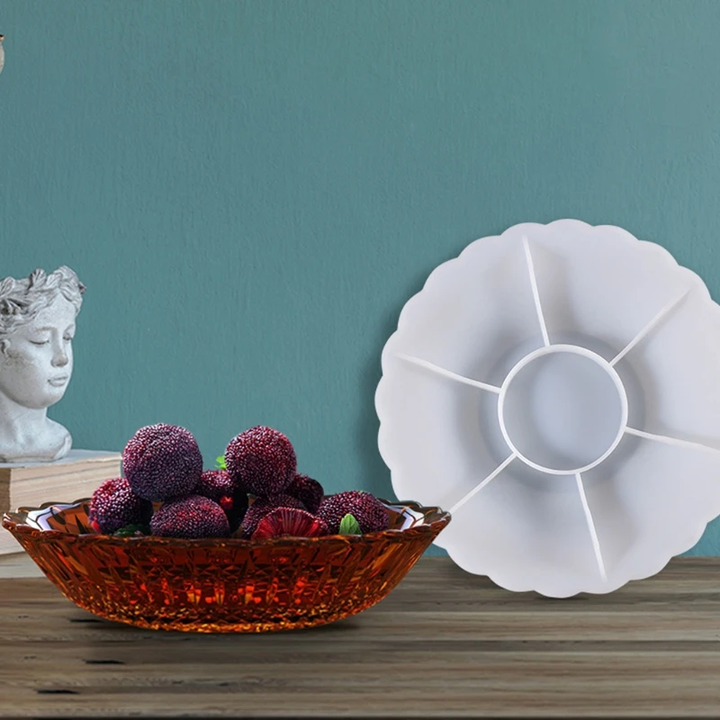 

Fruit Storage Tray Epoxy Resin Mold Dish Bowl Plate Silicone Mould DIY Crafts Jewelry Holder Box Home Decorations Casting Tool