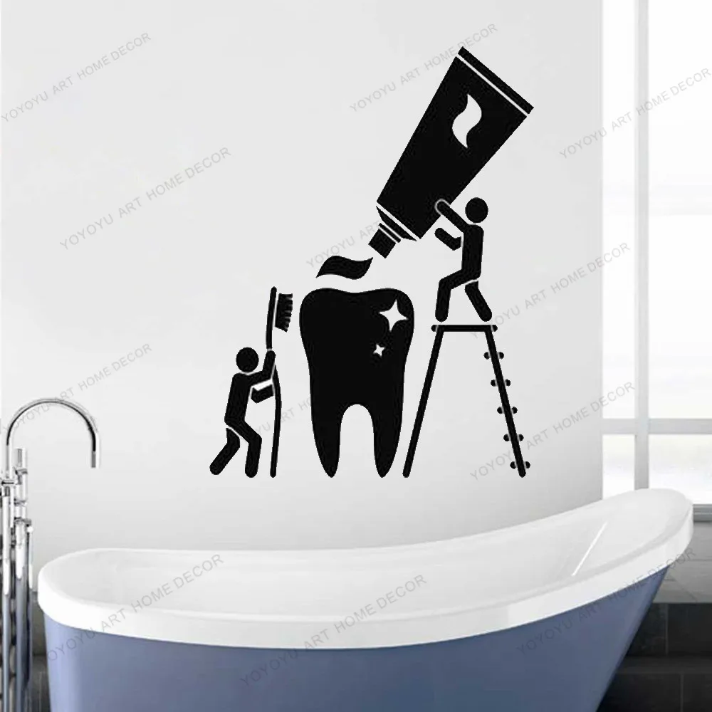 

Dentist Office Vinyl Wall Decal Dental decorative wall stickers Clinic Tooth Interior tattoo sticker Stickers Mural yw-737