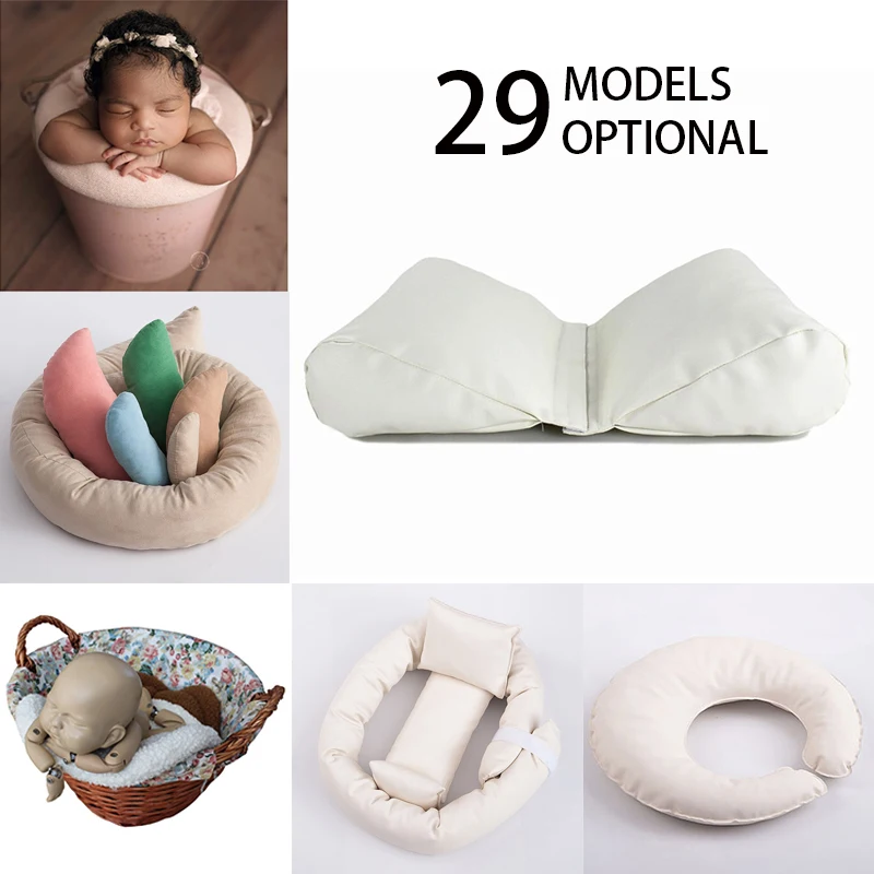 

Newborn Photography Props Pillows Basket Filler Photo Shooting Accessories Studio Posing Aid For Baby 29 Models Fotografia Gifts
